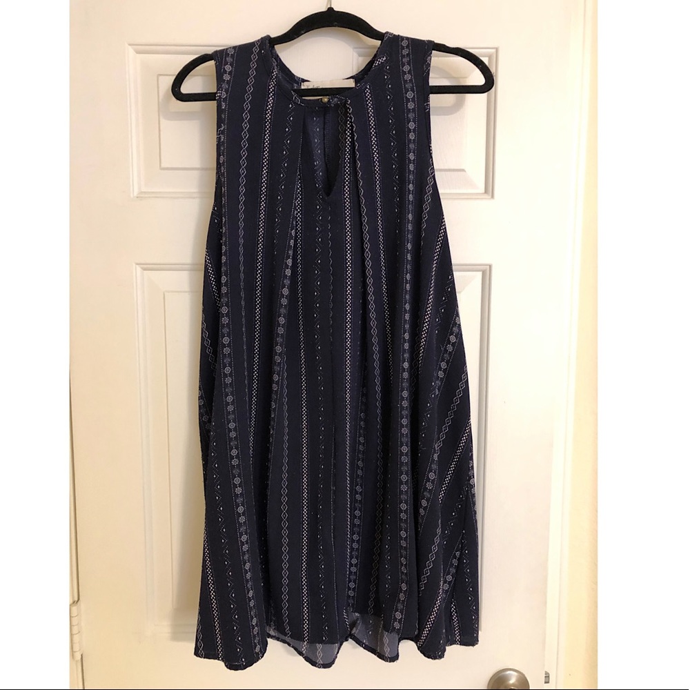 Navy blue flowy dress